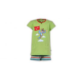 Meisjes pyjama, Woody, Papegaai, Limoen Groen, Korte Mouwen