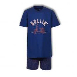 Jongens - Heren Pyjama Blue Dress, Woody Boyzzz