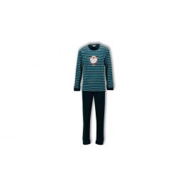 Woody Jongens Pyjama Petrol Gestreept