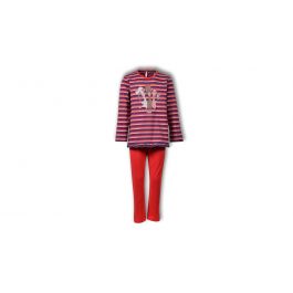 Woody Meisjes Pyjama Rood-Blauw Gestreept