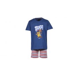 Woody Mannen Pyjama Marineblauw