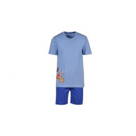 Woody Mannen Pyjama Lichtblauw