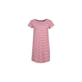 Meisjes slaapkleed rood-wit gestreept flamingo