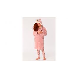 Woody Unisex Kamerjas met kap Oud Roze
