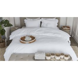 Rivièra Maison Romance Dekbedovertrek - Wit