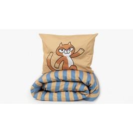 Dekbedovertrek Woody Kat - Beige