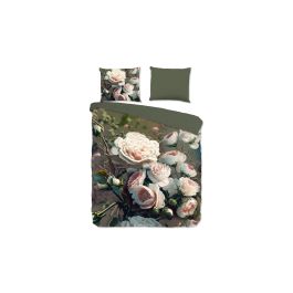 Dekbedovertrek Pure White Roses - Green