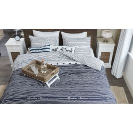 Rivièra Maison Sylt Stripe Dekbedovertrek - Blauw