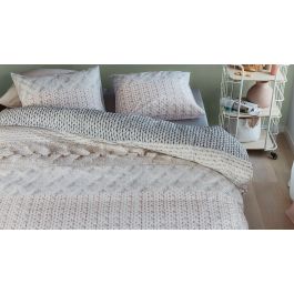 Ariadne at Home Spring knit Natural Dekbedovertrek