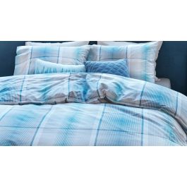 Beddinghouse Baker Dekbedovertrek - Aqua blauw
