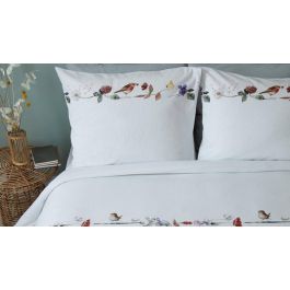 Marjolein Bastin Flowery Dekbedovertrek - Wit