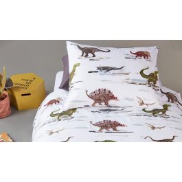 Beddinghouse Kids Jurassic Dekbedovertrek - Groen