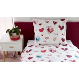 Beddinghouse Kids Sweet Love Dekbedovertrek - Roze