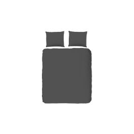 Dekbedovertrek Hip Katoensatijn Uni - Anthracite