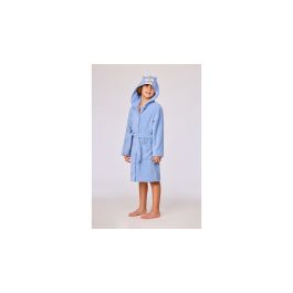 Badjas Kinderen Woody Tijger Kap - Blauw