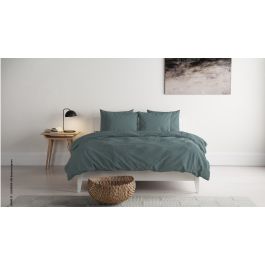 Dekbedovertrek Nomade Washed Cotton Uni - Botanical Green