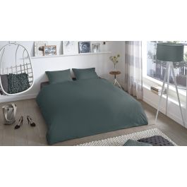 Dekbedovertrek Good Morning Cotton Easy Care - Dark Green