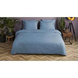 Dekbedovertrek Hip Katoensatijn Uni - Ice Blue