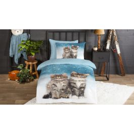 Dekbedovertrek Kids Good Morning Family - Blue