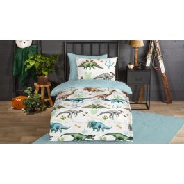 Dekbedovertrek Kids Good Morning Dino Beware Flanel - Multi