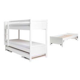 Stapelbed Duet Ladder Links met Onderschuifbed