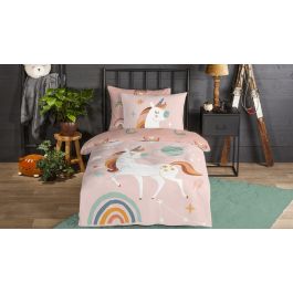 Dekbedovertrek Kids Good Morning Unidance - Pink