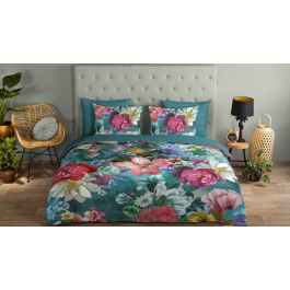 Dekbedovertrek Good Morning Tiandra - Petrol