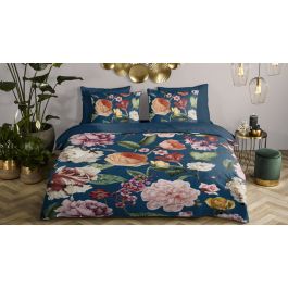 Dekbedovertrek Descanso Fiori - Blue