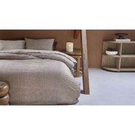 Dekbedovertrek Rivièra Maison Chevron Weave - Bruin