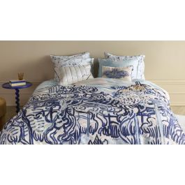 Dekbedovertrek Beddinghouse x Van Gogh Museum Vieux Vignoble - Blauw