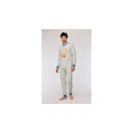 Pyjama Heren Woody Kat Melee - Grijs