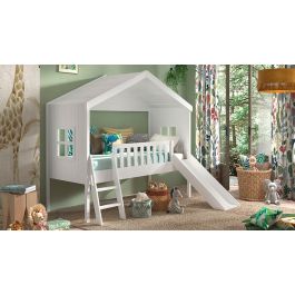 Huisbed Vipack Housebed met Glijbaan