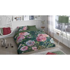 Dekbedovertrek Good Morning Fleur - Green