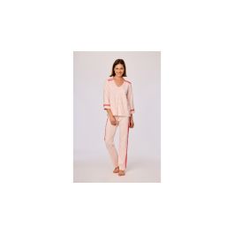 Pyjama Dames Woody LB LM Schelpjes - Roos