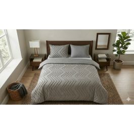 Dekbedovertrek Pure Zigzag - Taupe