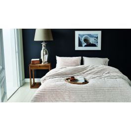 Dekbedovertrek Riviera Maison Furry Stripes - Off White