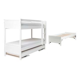 Stapelbed Duet Ladder Rechts met Onderschuifbed