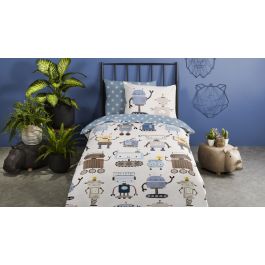 Dekbedovertrek Kids Good Morning Robo - Multi