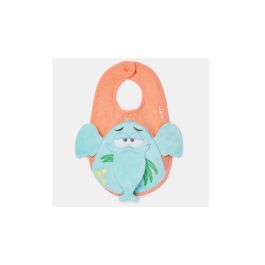 Slabbetje Woody Toy Olifant - Perzikoranje