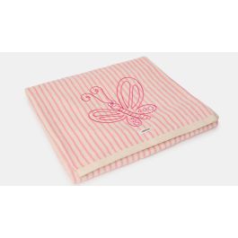 Handdoek Woody Gestreept Butterfly - Roze