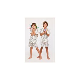 Pyjama Unisex Woody Krab Color Me - Ecru