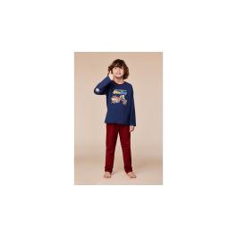 Pyjama Jongens Woody Pony Rode Broek - Donkerblauw