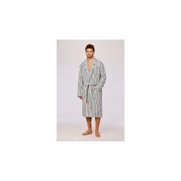 Badjas Heren Woody Strepen - Donkerblauw