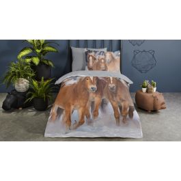 Dekbedovertrek Kids Good Morning Happy Horses - Multi