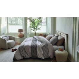 Dekbedovertrek Riviera Maison Lawrence - Bruin