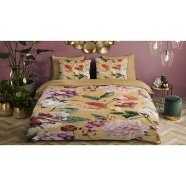 Dekbedovertrek Descanso Fiori - Ochre
