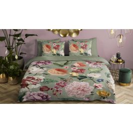 Dekbedovertrek Descanso Fiori - Green