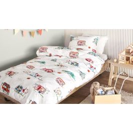 Dekbedovertrek Beddinghouse Kids Happy Camping - Wit