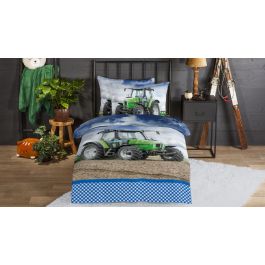 Dekbedovertrek Kids Good Morning Strong Tractor - Green