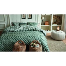 Dekbedovertrek Riviera Maison Woven Wool - Groen
